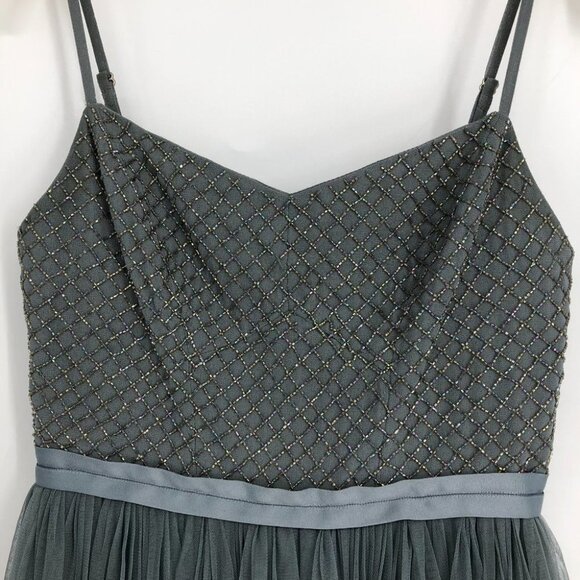 Needle & Thread Blue tinted Grey Coppelia Embellished Ballet Tulle Midi Dress 2 - Picture 6 of 16